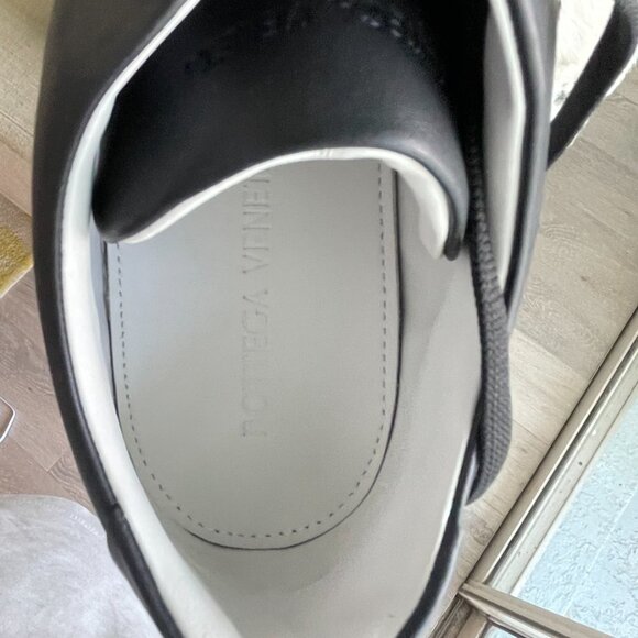 Bottega Veneta 608761 Men's Speedster Black Leather Sneakers, many sizes - Picture 5 of 12